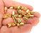 10 Gold Cone Findings 24K Shiny Gold Plated Brass  End Caps (10x6mm)  G22839