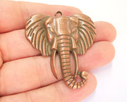Elephant Pendant Antique Copper Plated Pendant (54x47mm)  G23250