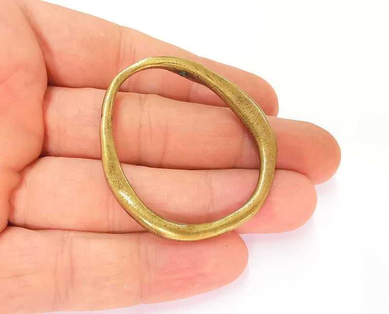 2 Antique Bronze Pendant Antique Bronze Plated Pendant (50x45mm)  G23268