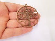 Tree Pendant Antique Copper Plated Pendant (61x57mm)  G23276