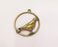 2 Bird Circle Charms Antique Bronze Plated Charms (33mm)  G23280