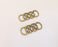 4 Bronze Connector Charms Antique Bronze Plated Charms (32x12mm)  G23317