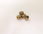 10 Rondelle beads Antique bronze plated beads (9x8mm)  G23383