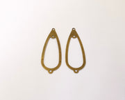 4 Antique bronze plated brass Connector charms Nickel free and lead free (42x15mm)  G23436