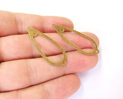 4 Antique bronze plated brass Connector charms Nickel free and lead free (42x15mm)  G23436
