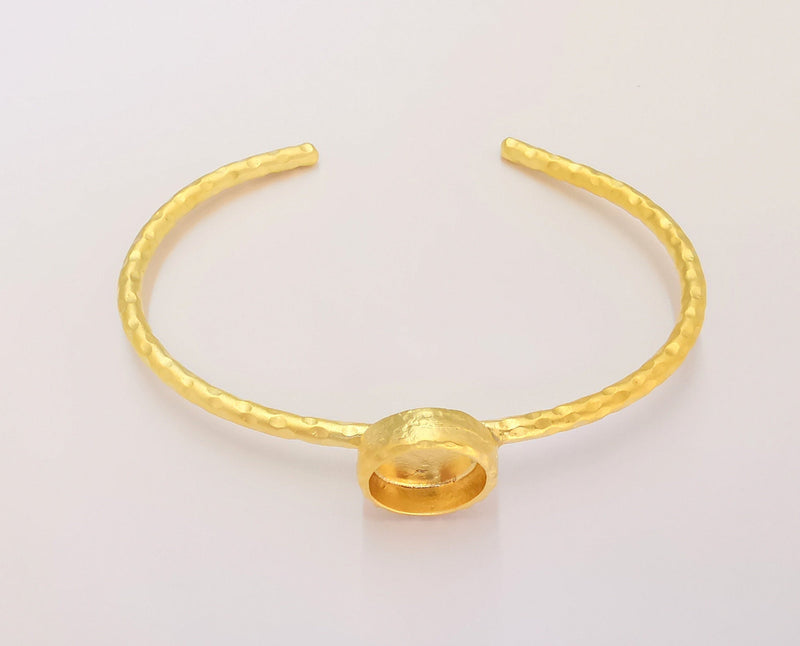 Matte Gold Hammered Bracelet Blanks Settings Cuff Blanks Resin Blank İnlay Blank Adjustable Bracelet Gold Plated Bracelet (12mm) G23017