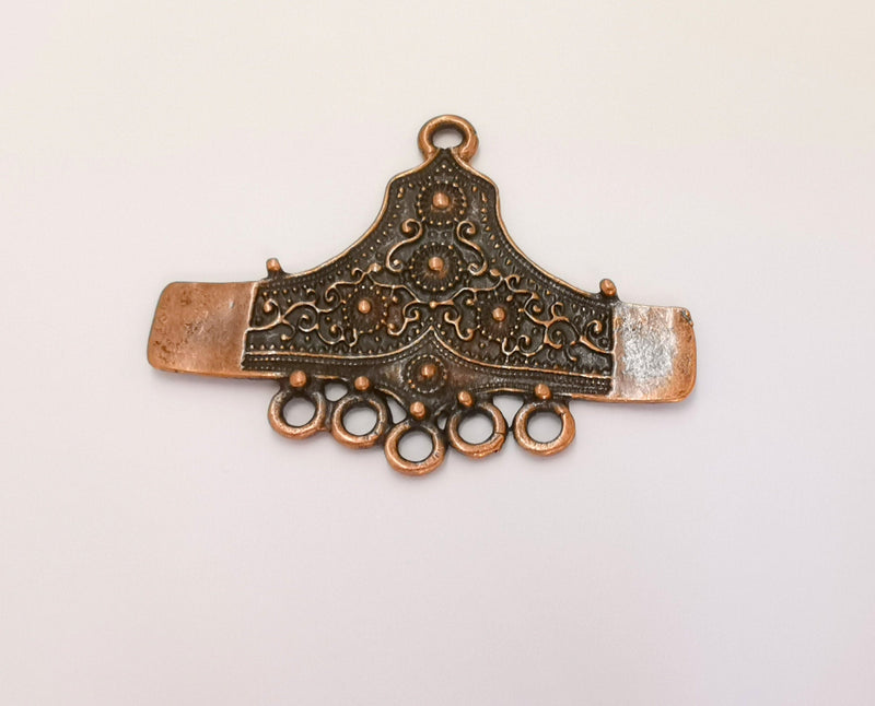 2 Copper Charms Connector Antique Copper Plated Charms (53x41mm)  G23020