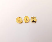 Initial letter charm,Personalized Initial, Add on letter, Add on initial, 24K Shiny gold plated initial charm, Alphabet Charms 10x7mm G23527