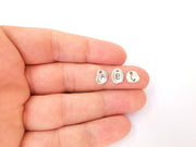 Initial letter charm,Personalized initial letter charm, Add on letter charm, Add on initial, Antique silver plated, Alphabet 10x7mm G23528