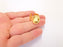 Gold Ring Setting Blank Bezel Ring Mounting Cabochon Base Adjustable inlay Ring Mosaic Ring Blank (14x10mm) 24K Shiny Gold Plated  G23046