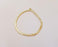 2 Circle Charms 24K Shiny Gold Plated Charms (51x44mm)  G23049