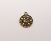 10 Antique bronze charm Antique bronze plated charms (17x13mm) G23537