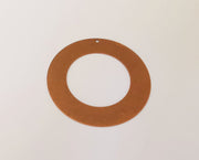 2 Antique Copper Round Charms Tag Antique Copper Plated Brass Charms (52mm) G23571