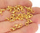 10 Gold Lobster Gold Plated Lobster Clasps Metal (10x6mm)  G23121