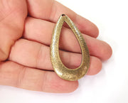 2 Drop charms Antique bronze plated charms (60x33mm) G23632
