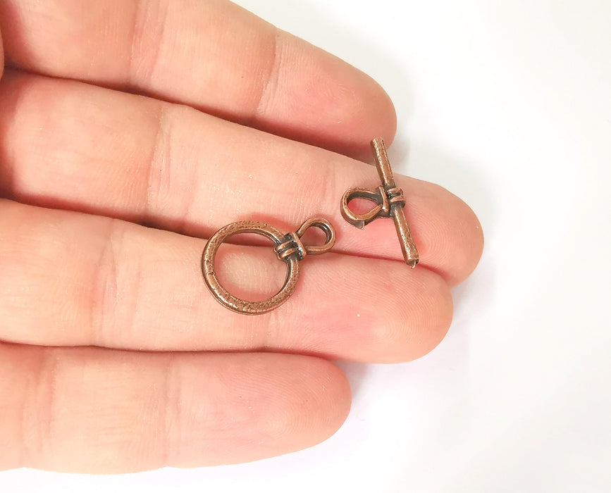 Toggle clasps 10 sets Antique copper plated Toggle clasp findings 23x15mm+22x10mm  G23633