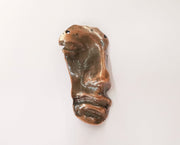 Face pendant middle connector Antique copper plated pendant (82x42mm)  G23636