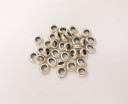 20 Antique Silver Rondelle Beads (8x7mm) Antique Silver Plated Beads G23688