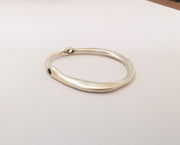 2 Circle Connector Antique Silver Plated Charms (49x45mm) G23225