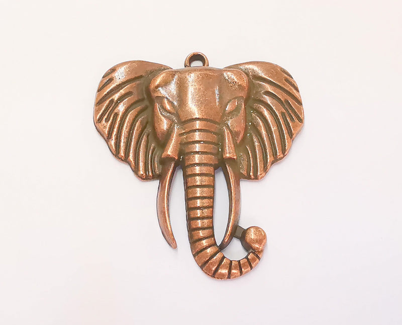 Elephant Pendant Antique Copper Plated Pendant (54x47mm)  G23250