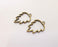 4 Pine Tree Charms Antique Bronze Plated Charms (34x23mm)  G23255