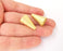 2 Gold cone caps findings Gold plated brass findings (23x14mm)  G23709