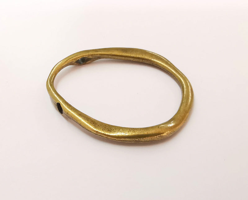 2 Antique Bronze Pendant Antique Bronze Plated Pendant (50x45mm)  G23268