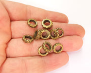 20 Antique Bronze  Rondelle Beads Antique Bronze Plated Beads (10mm) G23269