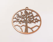 Tree Pendant Antique Copper Plated Pendant (61x57mm)  G23276