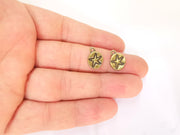 10 Star Charms Antique Bronze Plated Charms (Double Sided) (15x10mm)  G23297