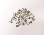 20 Drop charms Antique silver plated charms (11x5mm)  G23765