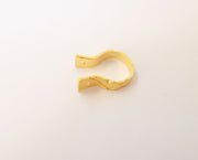 Gold findings connector , Gold plated brass G23778