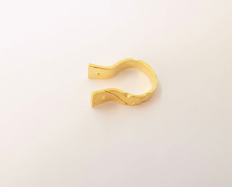 Gold findings connector , Gold plated brass G23778