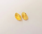 2 Cone findings , Gold plated brass G23781