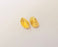 2 Cone findings , Gold plated brass G23781