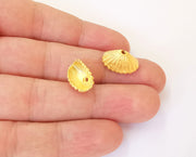 2 Cone findings , Gold plated brass G23781