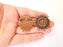 Sun Brooch Holders Pin Brooch Blanks Brooch Bezel Antique Copper Plated Brooch Pin Findings  (16mm Bezel size)  G23342