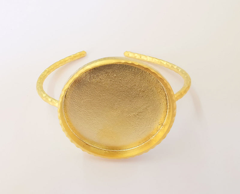 Gold blanks Hammered bracelet blanks Cuff blanks Adjustable bracelet blank Gold plated bracelet (40 mm Blanks ) G23353