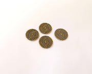 10 Bronze charms Antique bronze plated charms (17mm) G23370