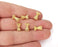6 Cone Caps Gold plated brass findings (11x6mm)  G23797