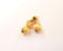 5 Stripe round beads findings Gold plated brass findings (10mm)  G23825
