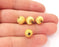 5 Stripe round beads findings Gold plated brass findings (10mm)  G23825