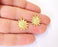 4 Sun Charms Gold Plated Charms (20x16mm)  G23435