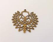 2 Antique bronze charm Antique bronze plated charm (42x41mm) G23447