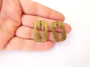 2 Cactus charms connector Antique bronze plated charms (32x20mm)  G23461