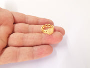 Adjustable ring blank, (10mm blank)  Gold plated brass G23494