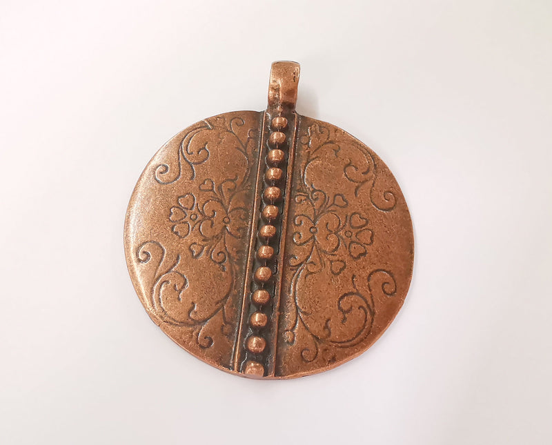 Flowers Antique copper pendant Antique copper plated pendant (75x62mm )  G23599