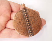 Flowers Antique copper pendant Antique copper plated pendant (75x62mm )  G23599