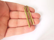 5 Bronze charms Antique bronze plated charms (52x3mm)  G23615