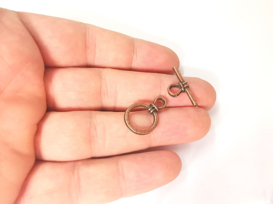 Toggle clasps 10 sets Antique copper plated Toggle clasp findings 23x15mm+22x10mm  G23633